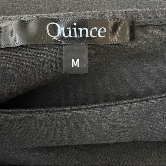 Quince Ultra-Stretch Ponte Cap Sleeve Dress in Grey, Sz M - Picture 14 of 15